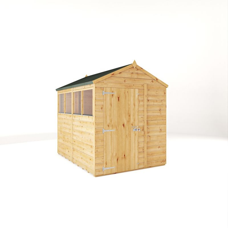 Adley 8' x 6' Lumberjack Premium Shiplap Modular Apex Shed | Sheds.co.uk