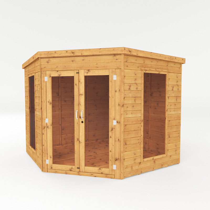 Adley 8' x 8' Chelsea Deluxe Corner Summer House | Sheds.co.uk