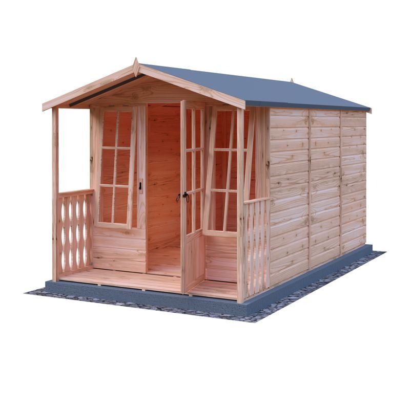 Loxley 7' x 10' Beverley Summer House With Veranda | Sheds.co.uk