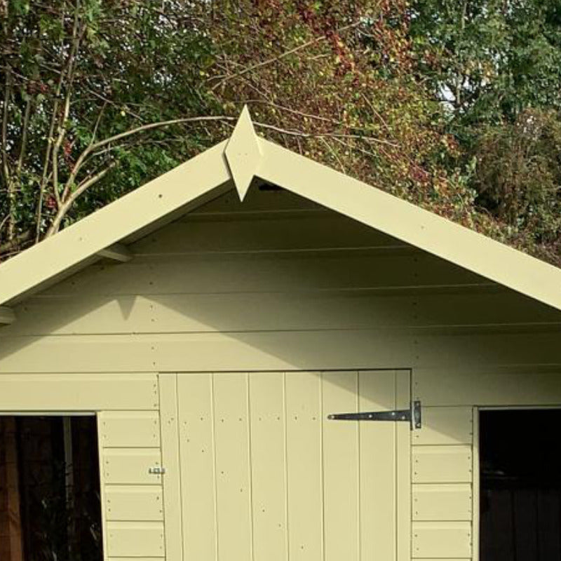 Bards 5' x 7' Popular Custom Apex Cabin Shed - Pre Painted | Sheds.co.uk