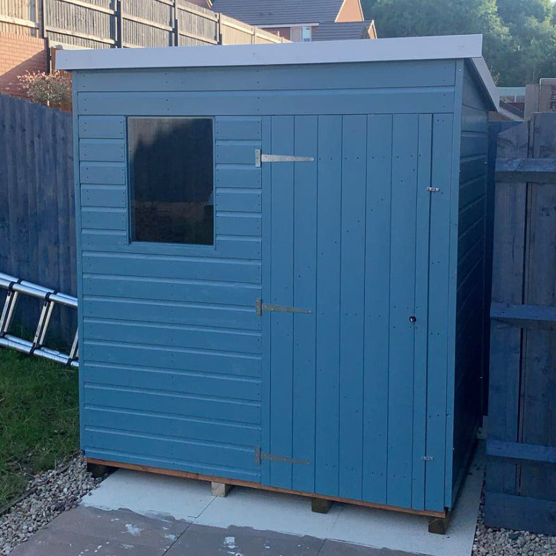 Bards 7' x 5' Popular Custom Pent Shed - Pre Painted | Sheds.co.uk
