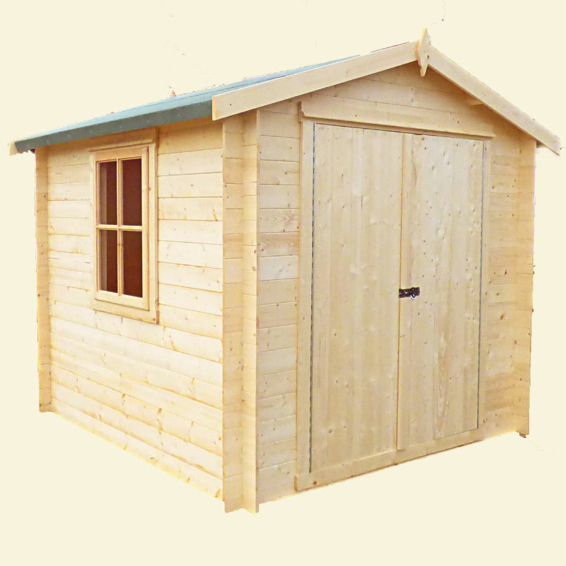 Loxley 2.4m x 2.4m Mansfield Log Cabin - 19mm | Sheds.co.uk