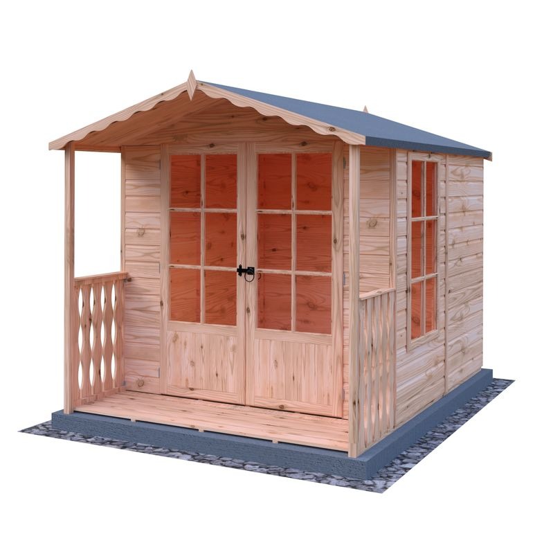 Loxley 7' x 7' Kingswood Summer House With Veranda | Sheds.co.uk