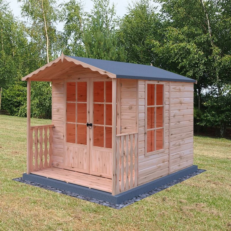 Loxley 7' x 7' Kingswood Summer House With Veranda | Sheds.co.uk
