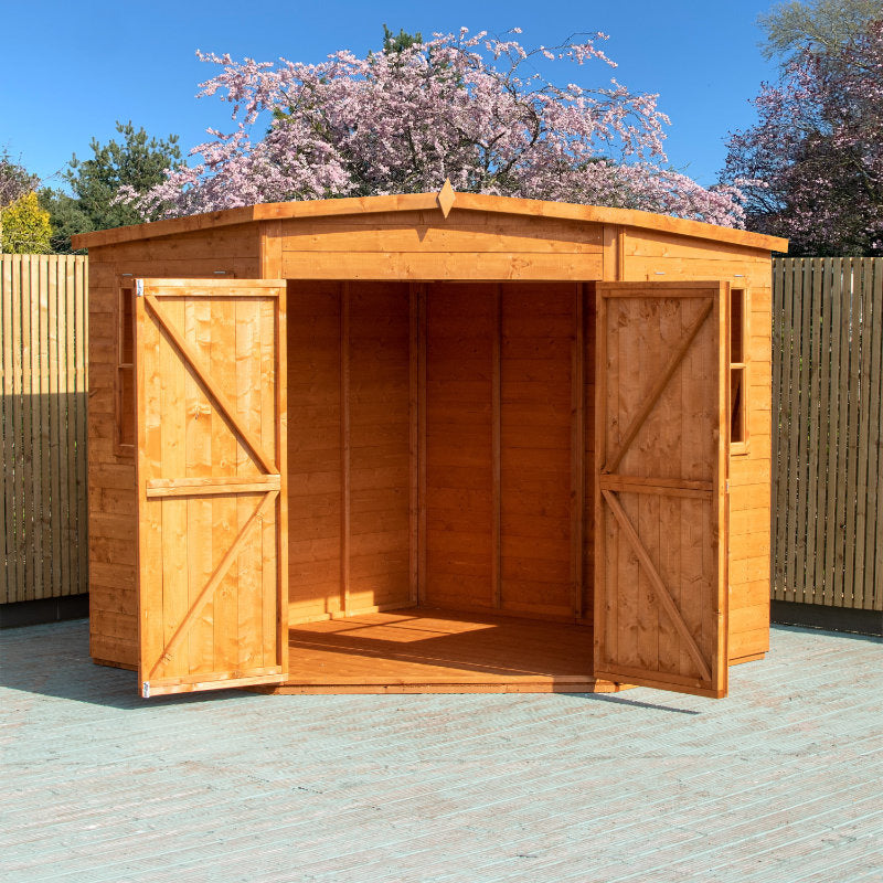 Loxley 8' x 8' Shiplap Corner Shed | Sheds.co.uk