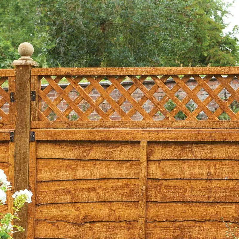 Hartwood 6' x 1' Diamond Lattice Fence Trellis Topper | Sheds.co.uk