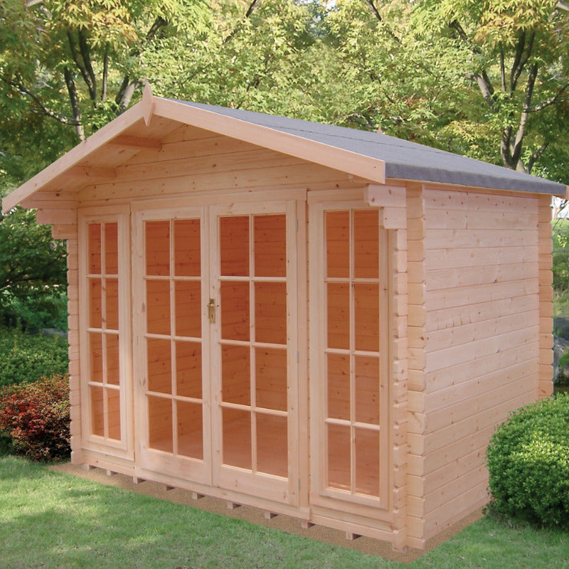 Loxley 3.6m x 3.6m Epworth Log Cabin - 28mm | Sheds.co.uk
