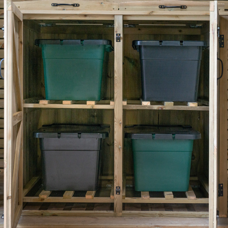 Garden Village 4 Recycle Box Store | Sheds.co.uk