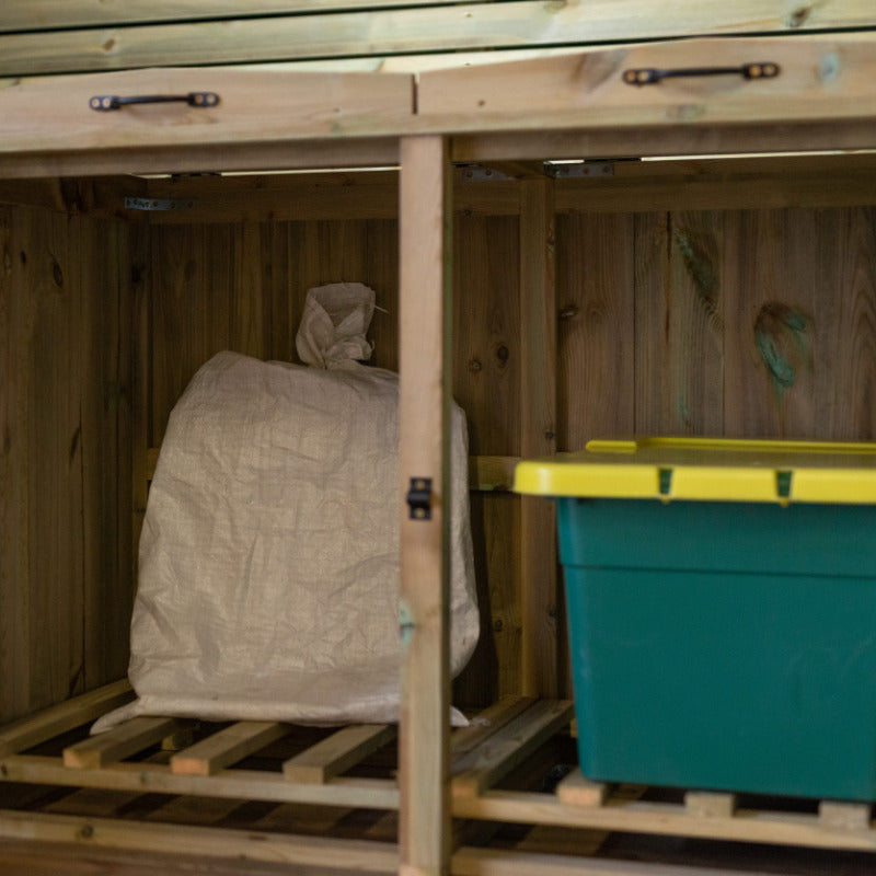 Garden Village Double Dustbin Store | Sheds.co.uk