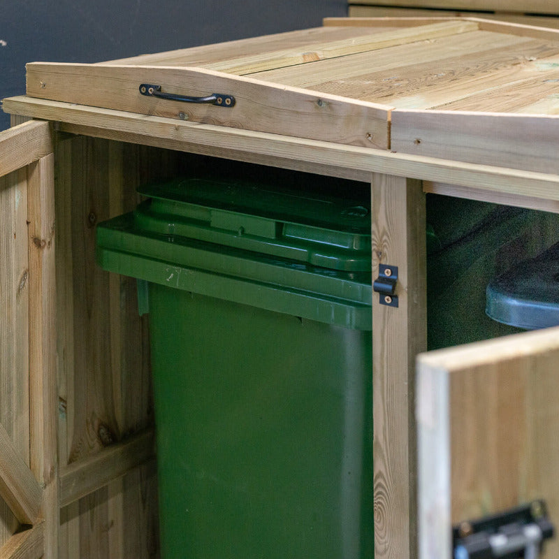 Garden Village Quad Wheelie Bin Store - 240L | Sheds.co.uk