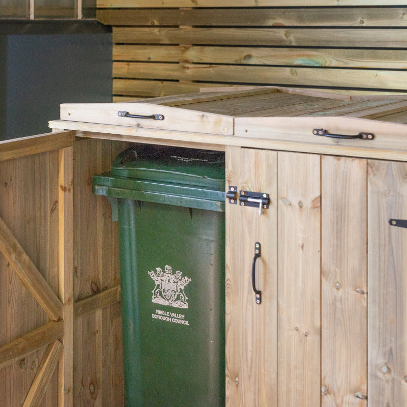 Garden Village Quintet Wheelie Bin Store - Combi | Sheds.co.uk