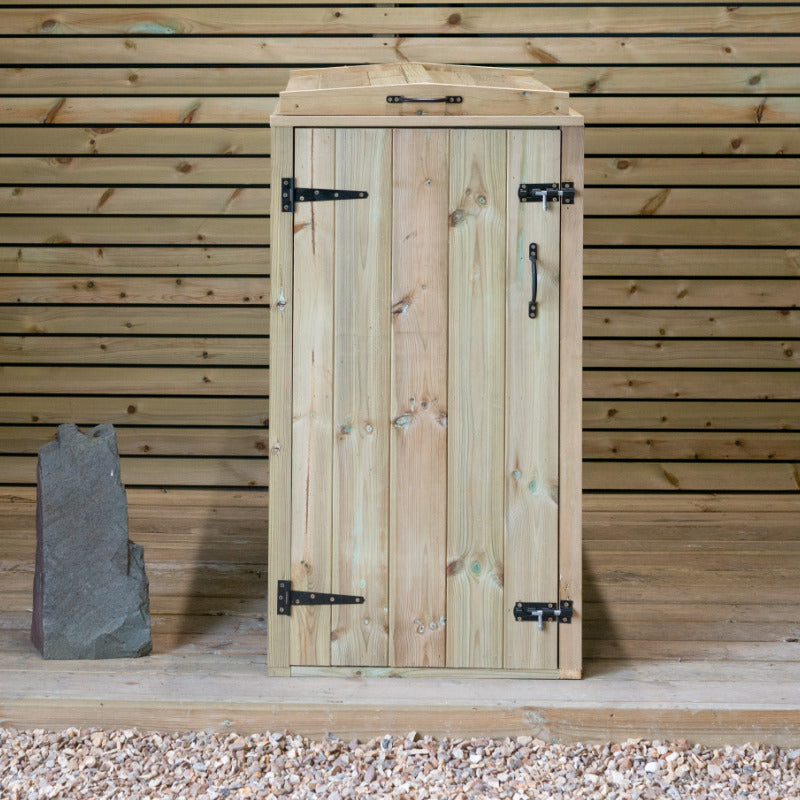 Garden Village Single Wheelie Bin Store - 240L | Sheds.co.uk