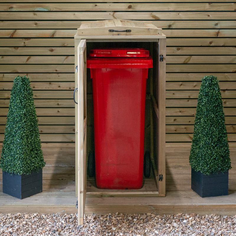 Garden Village Single Wheelie Bin Store - 240L | Sheds.co.uk