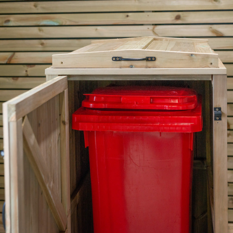 Garden Village Single Wheelie Bin Store - 240L | Sheds.co.uk
