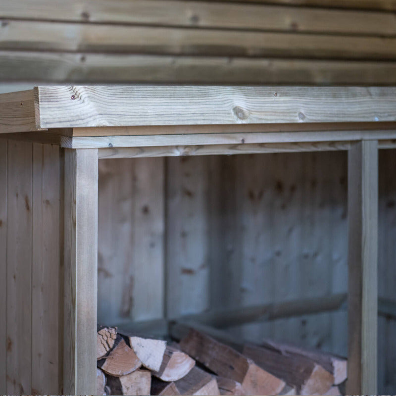 Garden Village Small Log Store | Sheds.co.uk