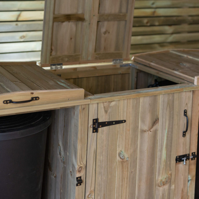 Garden Village Triple Dustbin Store | Sheds.co.uk