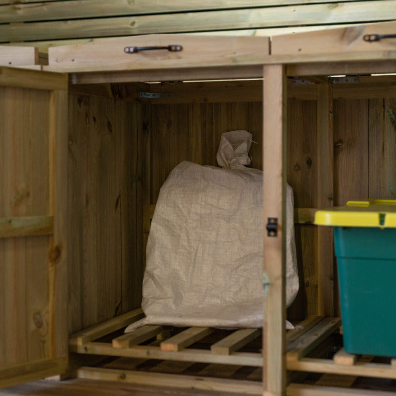 Garden Village Triple Dustbin Store | Sheds.co.uk