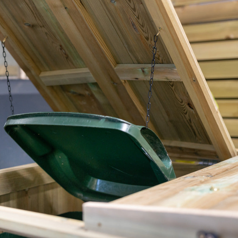 Garden Village Triple Wheelie Bin Store - 240L | Sheds.co.uk