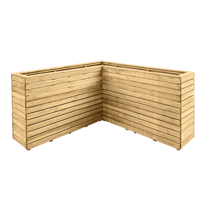 Hartwood 160cm Linear Corner Planter | Sheds.co.uk