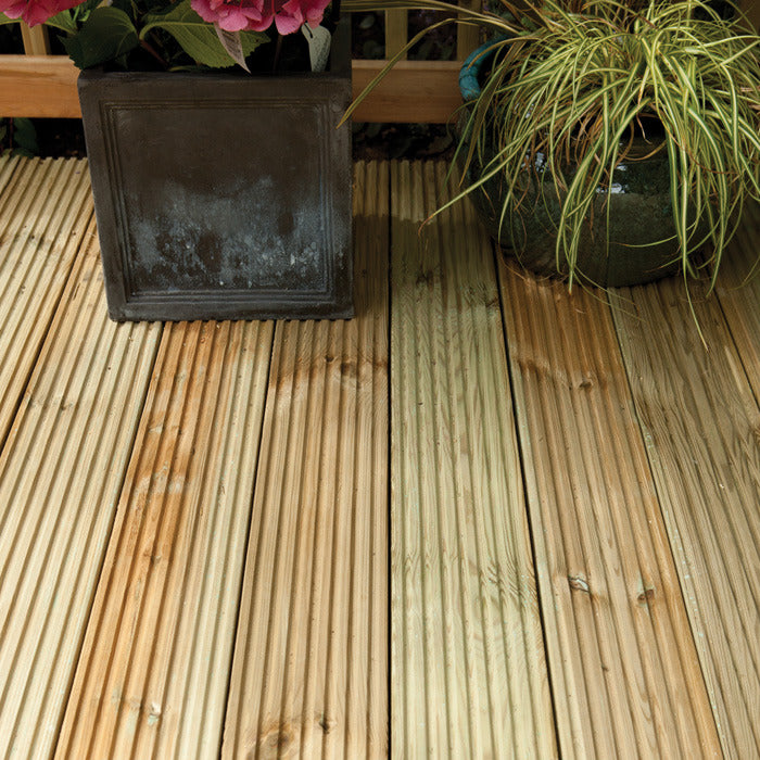 Hartwood 2.4m Deck Boards - Pack of 10 | Sheds.co.uk