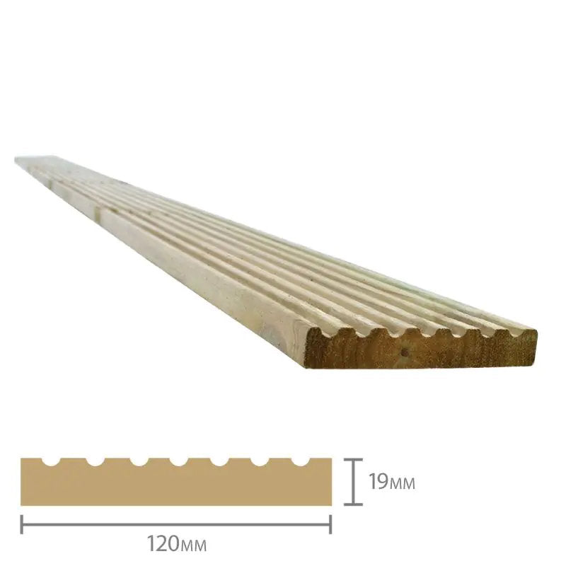 Hartwood 2.4m Deck Boards - Pack of 10 | Sheds.co.uk
