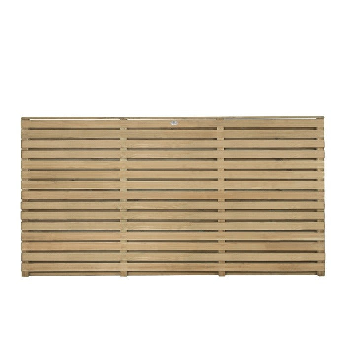 Hartwood 6' Pressure Treated Contemporary Double Slatted Fence Panel | Sheds.co.uk