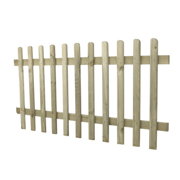 Hartwood 3' x 6' Pressure Treated Pale Picket Fence Panel | Sheds.co.uk
