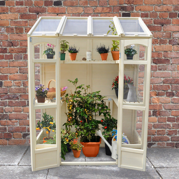 Hartwood 5' x 2' Victorian Tall Wall Greenhouse | Sheds.co.uk