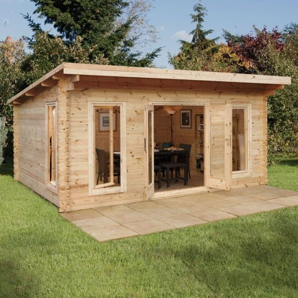 Hartwood 5m x 4m Sandford Log Cabin | Sheds.co.uk