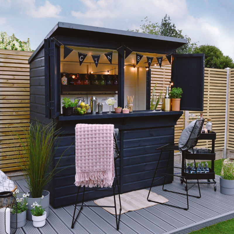 Hartwood 6' x 3' Pressure Treated Shiplap Pent Garden Bar | Sheds.co.uk