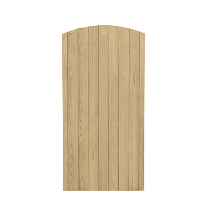 Hartwood 6' x 3' Pressure Treated Vertical Tongue & Groove Gate With Curved Top | Sheds.co.uk
