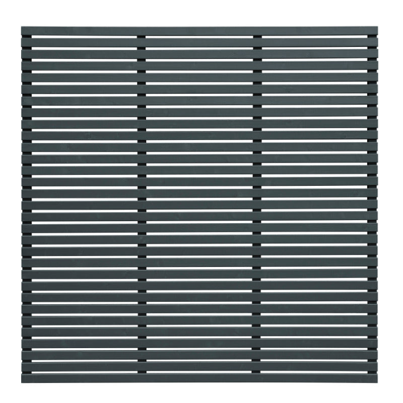 Hartwood 6' x 6' Contemporary Slatted Fence Panel - Grey | Sheds.co.uk