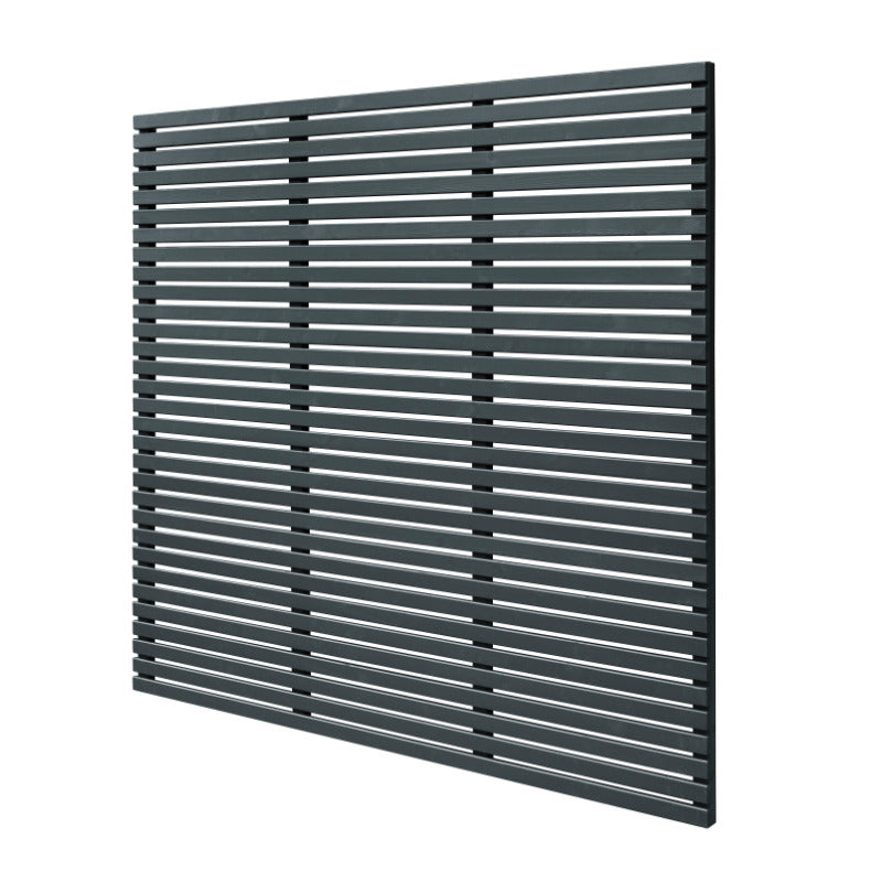 Hartwood 6' x 6' Contemporary Slatted Fence Panel - Grey | Sheds.co.uk