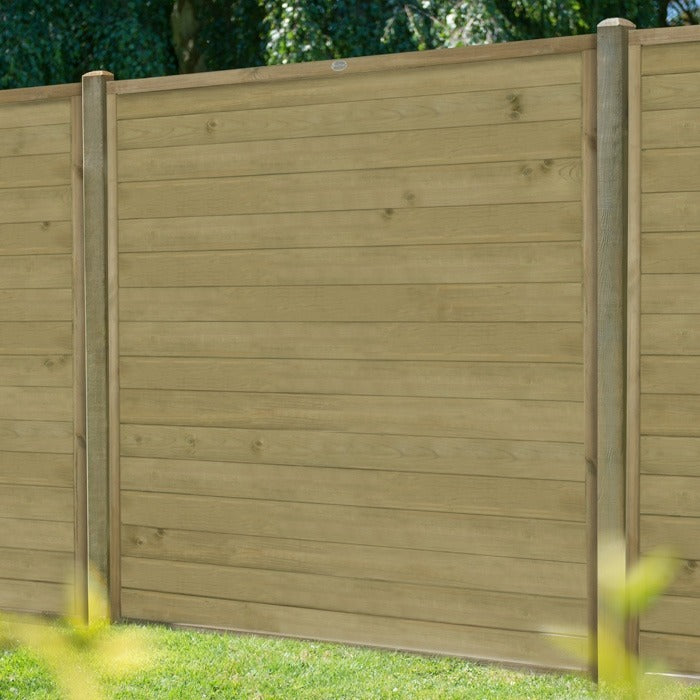 Hartwood 6' x 6' Pressure Treated Horizontal Tongue & Groove Fence Panel | Sheds.co.uk