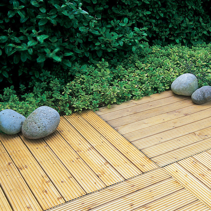 Hartwood 60cm Deck Tiles - Pack of 4 | Sheds.co.uk
