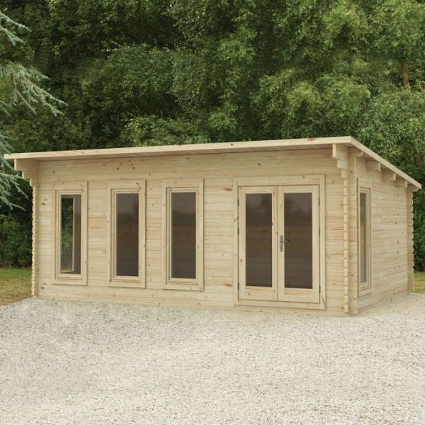 Hartwood 6m x 4m Elmley Log Cabin | Sheds.co.uk