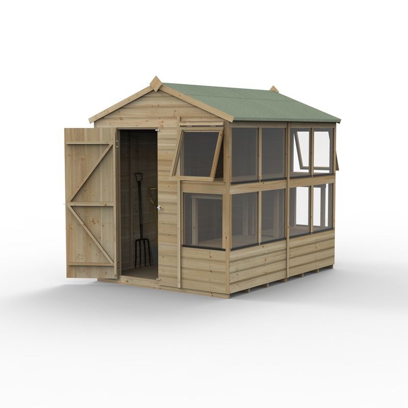 Hartwood 8' x 6' Pressure Treated Shiplap Potting Shed | Sheds.co.uk