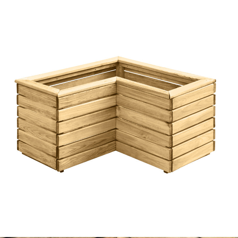 Hartwood 80cm Linear Corner Planter | Sheds.co.uk