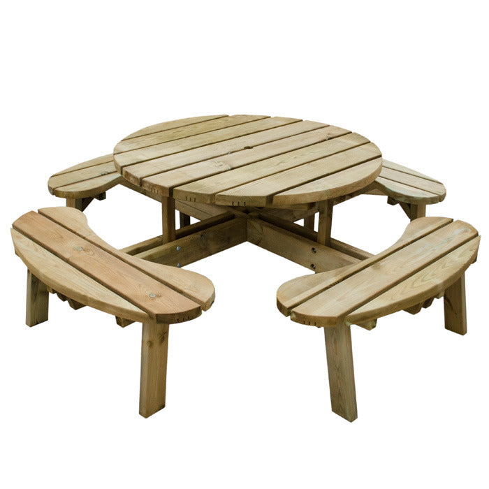 Hartwood Circular Picnic Table | Sheds.co.uk