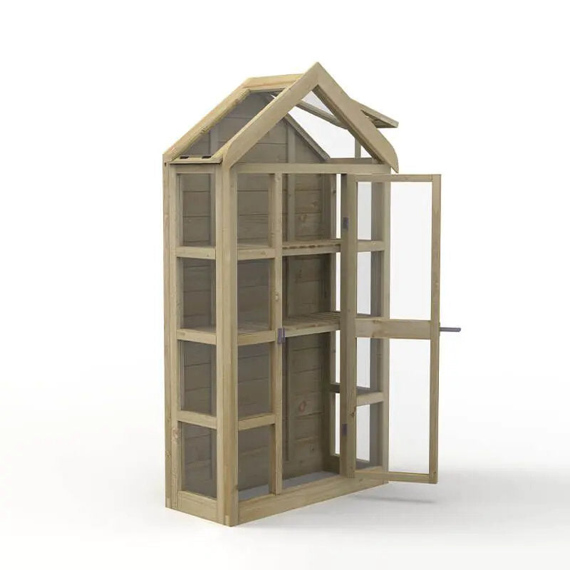 Hartwood Georgian Wall Greenhouse With Auto Vent | Sheds.co.uk