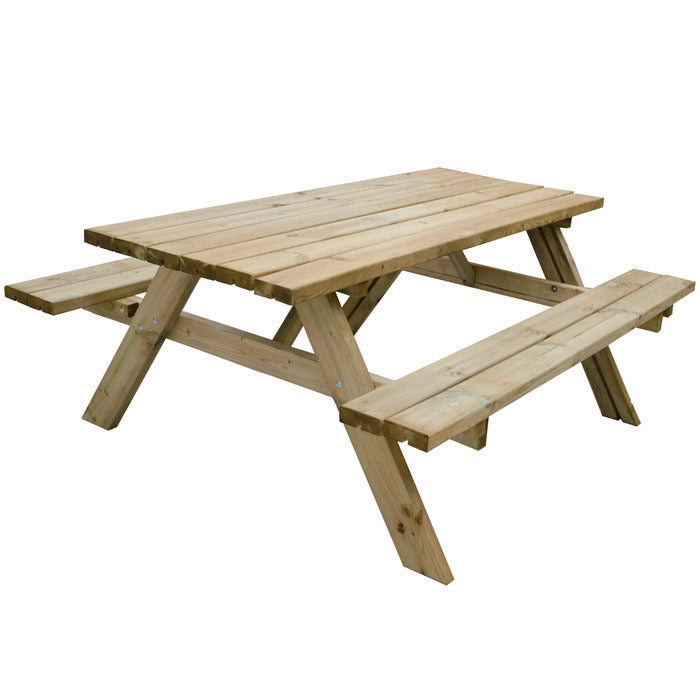 Hartwood Large Rectangular Picnic Table | Sheds.co.uk