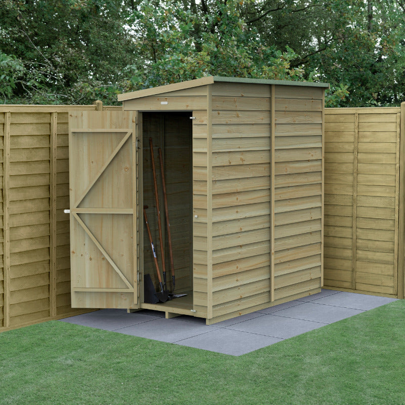 Hartwood Life Time 3' x 6' Windowless Overlap Pressure Treated Pent Lean-To Shed | Sheds.co.uk