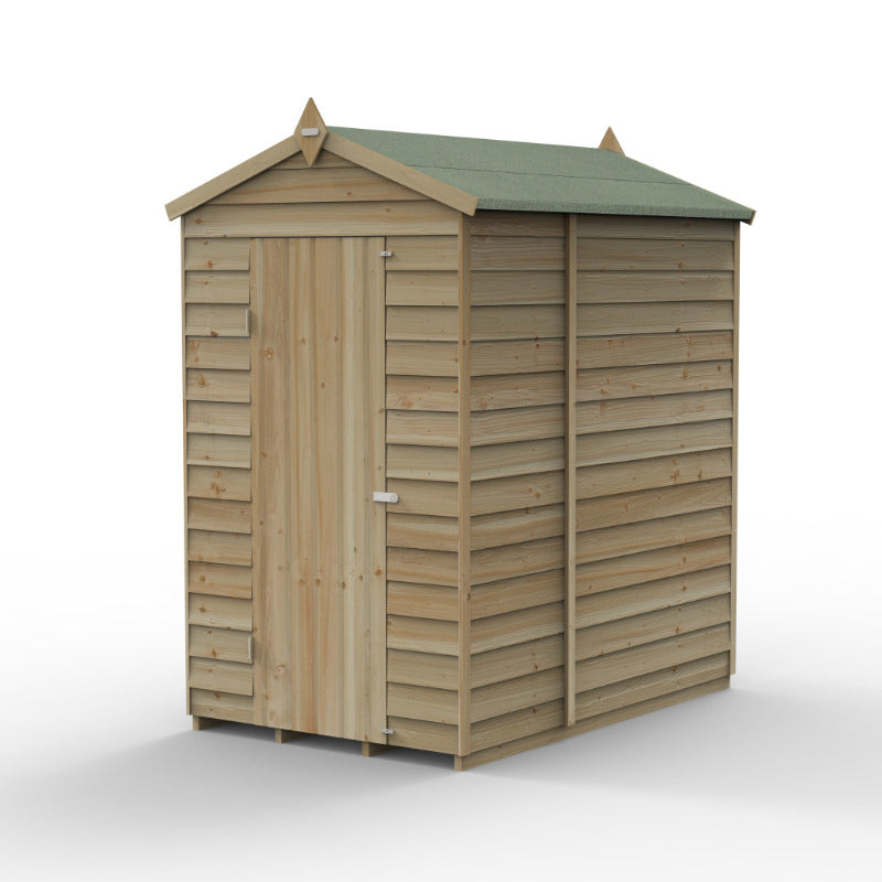 Hartwood Life Time 4' x 6' Overlap Pressure Treated Apex Shed | Sheds.co.uk