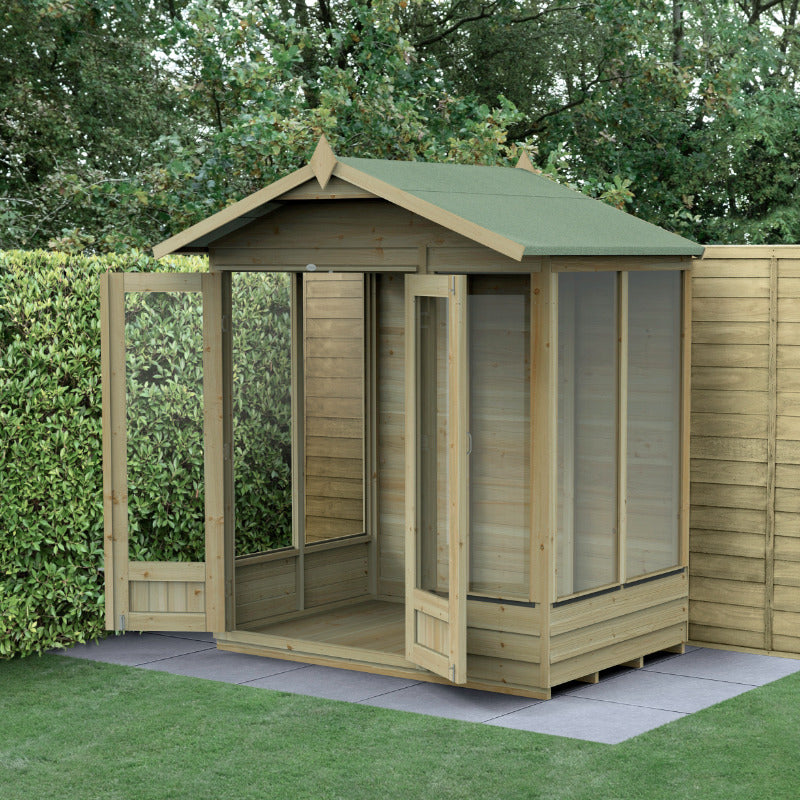 Hartwood Life Time 6' x 4' Pressure Treated Overlap Apex Summer House | Sheds.co.uk