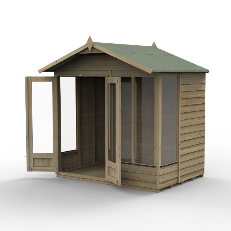 Hartwood Life Time 7' x 5' Pressure Treated Overlap Apex Summer House | Sheds.co.uk