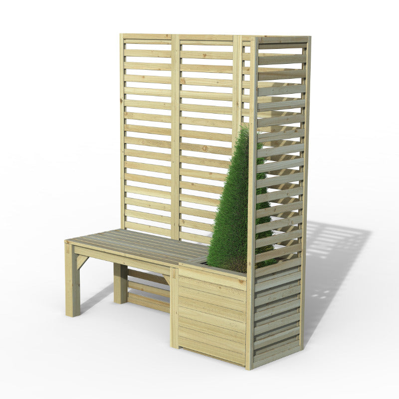 Hartwood Modular Garden Seating With Trellis - Option 1 | Sheds.co.uk