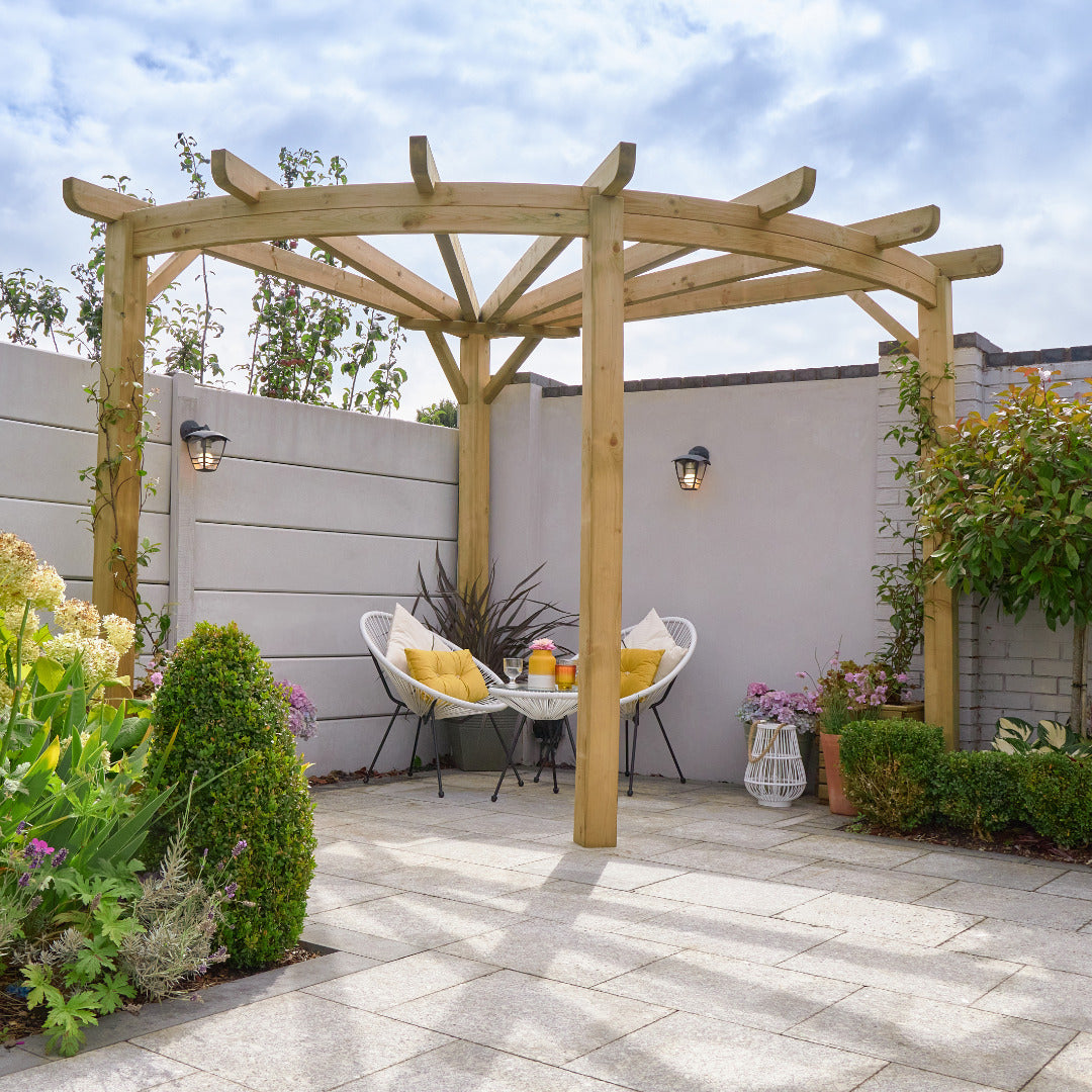 Hartwood Premium Radial Pergola | Sheds.co.uk