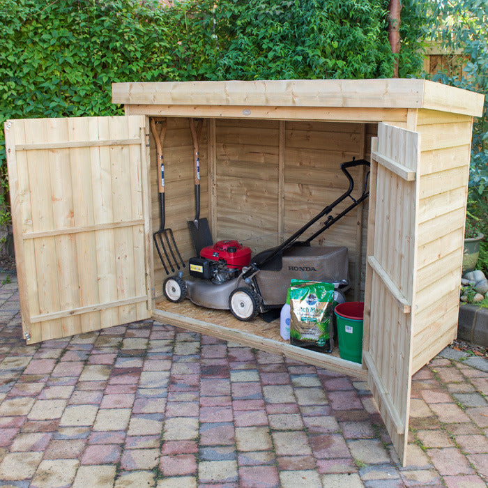 Hartwood Pressure Treated Overlap Pent Large Outdoor Store | Sheds.co.uk
