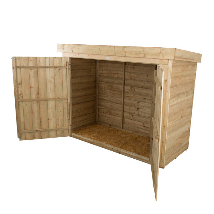 Hartwood Pressure Treated Overlap Pent Large Outdoor Store | Sheds.co.uk