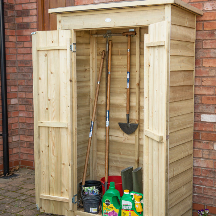 Hartwood Pressure Treated Overlap Pent Tall Garden Store | Sheds.co.uk